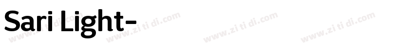 Sari Light字体转换